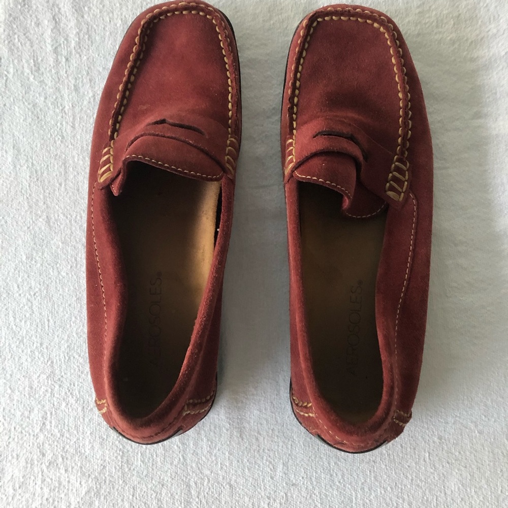Women’s Sz 7B Aerosoles Suede/Leather Mauve Loafer